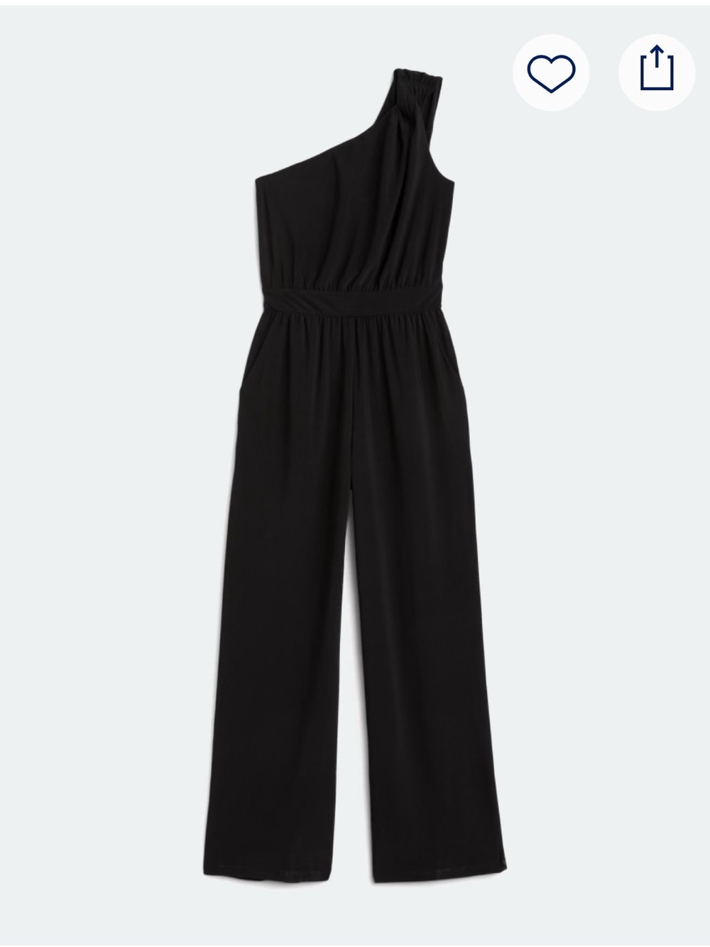 New With Tags Stitch Fix Kayleigh Petite Luna One Shoulder Jumpsuit Sz MP